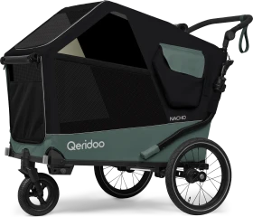 Qeridoo Nacho L Fahrradanhänger grün (Modell 2025)