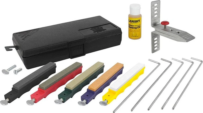 Lansky LKCLX 5-Stone Deluxe Schärf-Set Messerschärfer