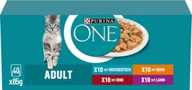 Purina One Adult Sorten-Mix, 3.40kg (40x 85g)