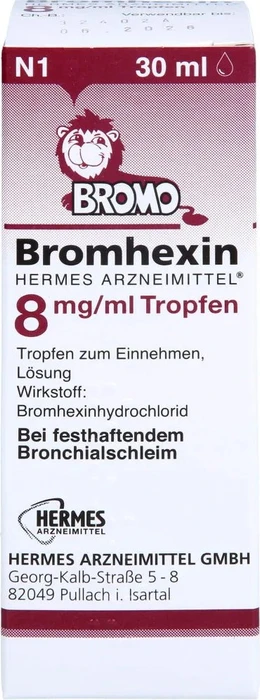 Hermes Bromhexin 8mg/ml Tropfen, 30ml