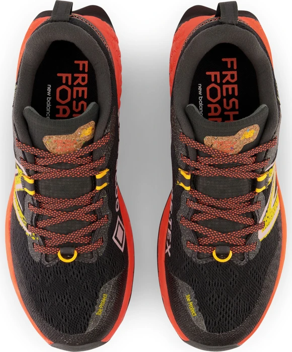 New Balance Fresh Foam X Hierro v7 GTX blacktop/neon dragonfly/hot marigold (Damen)