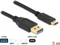 DeLOCK USB 3.1 Kabel, USB-C 3.1 [Stecker]/USB-A 3.1 [Stecker] schwarz, 3m Vorschaubild