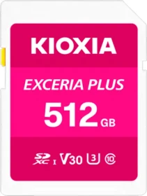 KIOXIA EXCERIA PLUS R100/W85 512GB, UHS-I U3, Class 10