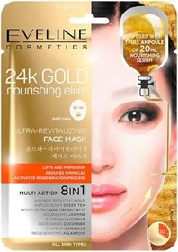 Eveline Cosmetics Gold Lift Expert 24k Gold Nourishing Elixir 8in1 Maske, 1 Stück