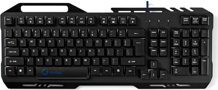 Nedis Gaming Tastatur, schwarz, LEDs RGB, USB, US