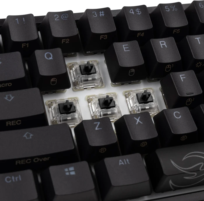 Ducky One 2 Pro Mini, PBT, schwarz, LEDs RGB, MX RGB BLACK, USB, US