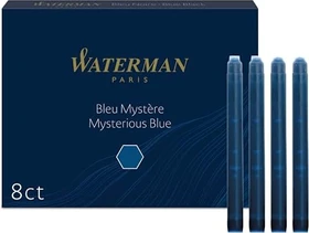 Waterman Standard-Tintenpatrone blauschwarz, 8er-Pack