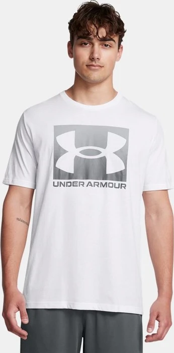 Under Armour Boxed Funktionsshirt kurzarm white/pitch gray (Herren)