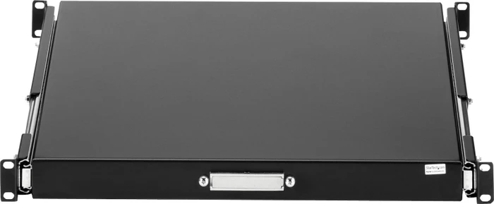 StarTech Verstellbarer Server Rack Fachboden bis 25kg, schwarz, 552mm Einbautiefe, 1HE