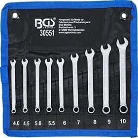 BGS technic Schraubenschlüsselsatz inkl. Tasche, 9-tlg.