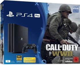 Sony PlayStation 4 Pro - 1TB Call of Duty: WWII Bundle schwarz
