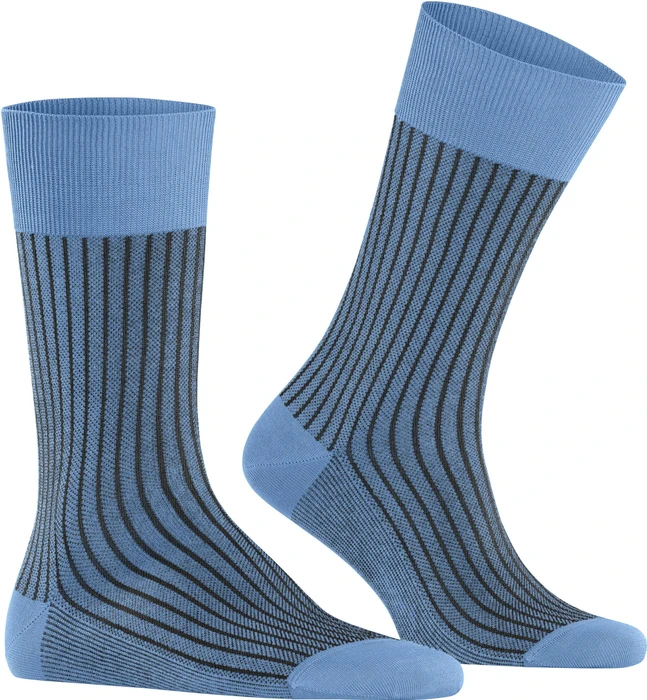 Falke Oxford Stripe Socken cornflower blue (Herren)