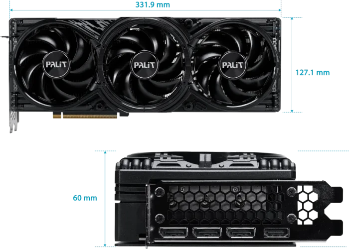 Palit GeForce RTX 5080 GamingPro OC V1, 16GB GDDR7, HDMI, 3x DP