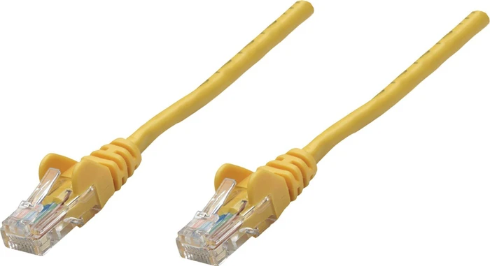 Intellinet Patchkabel, Cat5e, U/UTP, RJ-45/RJ-45, 0.25m, gelb