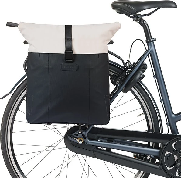 Basil Vive Shopper MIK Hooks Gepäcktasche off-white/black