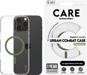 PanzerGlass Care Flagship Case Urban Combat MagSafe für Apple iPhone 16 Pro Max Piquant Green