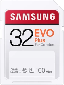 Samsung EVO Plus for Creators R100 32GB, UHS-I U1, Class 10
