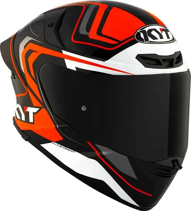 KYT TT-Revo Overtech schwarz/weiß/orange