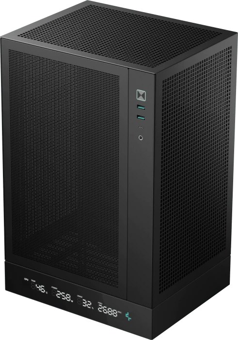 DeepCool CH170 DIGITAL, schwarz, Mini-ITX