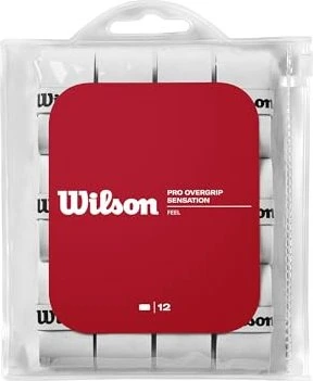 Wilson Pro Overgrip Sensation Griffband weiß, 12 Stück