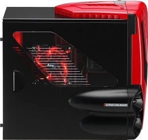 AeroCool Syclone II rot, Acrylfenster