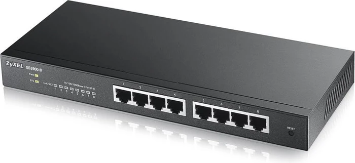Zyxel GS1900 Desktop Gigabit Smart Switch, 8x RJ-45