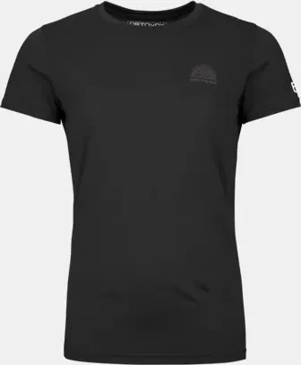 Ortovox 120 Cool Tec Mountain Stripe Funktionsshirt kurzarm black raven (Damen)