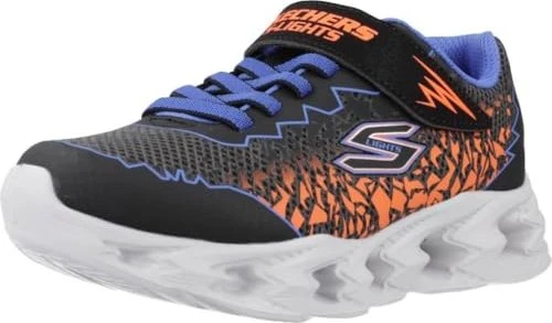 Skechers S-Lights: Vortex 2.0 - Zorento schwarz/blau/orange (Junior)