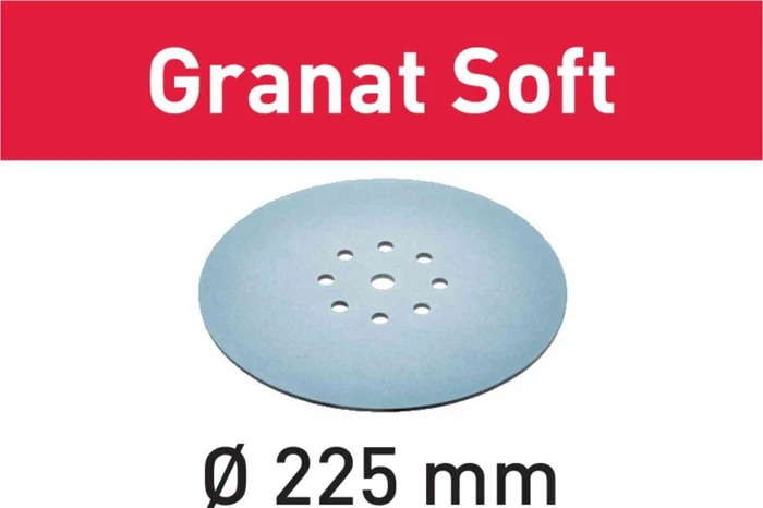 Festool Granat Soft STF D225 P320 GR S/25 Schleifblatt K320, 225mm, 25 Stück