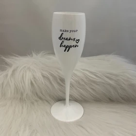 koziol Cheers No. 1 Dreams Happen Sektglas 100ml cotton white
