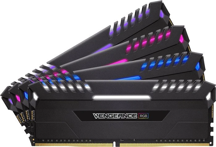 Corsair Vengeance RGB schwarz UDIMM 64GB Kit, DDR4-3200, CL16-18-18-36