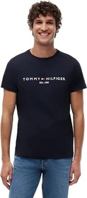 Tommy Hilfiger Logo T-Shirt kurzarm sky captain (Herren)