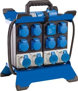 as-Schwabe mobiler Stromverteiler STECKY Duo 5, 11-fach, 3.4m (60935)