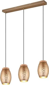 Trio Reality Bidar Pendelleuchte 3-flammig coffee