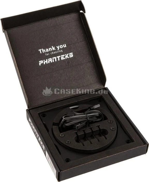 Phanteks Halos Lux RGB LED 120mm Rahmen, Aluminium schwarz