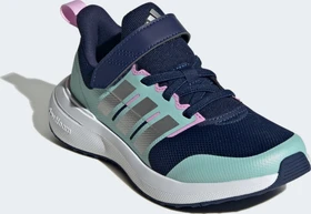 adidas Fortarun 2.0 Cloudfoam Elastic Lace Top Strap dark blue/silver metallic/semi flash aqua (Junior)