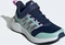 adidas Fortarun 2.0 Cloudfoam Elastic Lace Top Strap dark blue/silver metallic/semi flash aqua (Junior) Vorschaubild