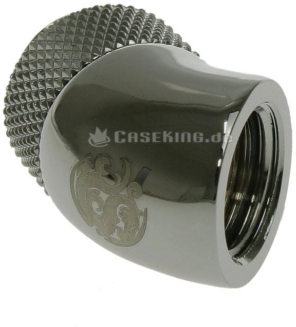 Bitspower Winkel G1/4" auf G1/4" 45° drehbar glänzend schwarz