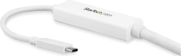 StarTech USB-C 3.1 [Stecker] auf DisplayPort 1.2 [Stecker] 4K 60Hz Adapterkabel weiß, 3m