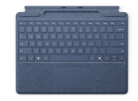 Microsoft Surface Pro Keyboard mit Copilot-Taste/Stiftaufbewahrung, Saphir, DE