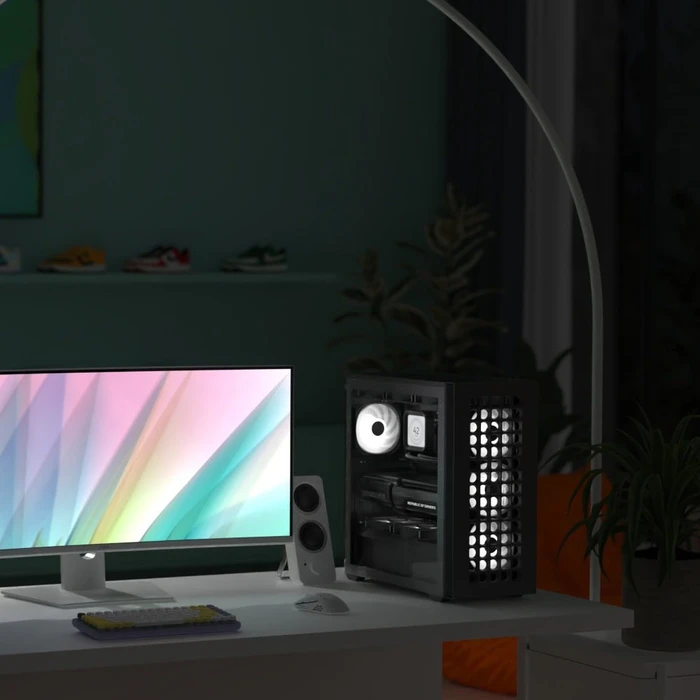 AeroCool D502A White, Glasfenster