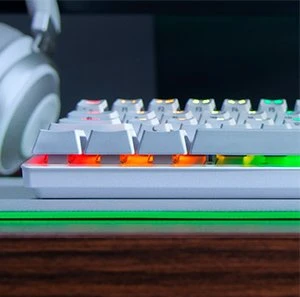 Razer Huntsman Mini, Mercury White, Razer Linear Optical RED, USB, US