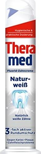 Theramed Spender Naturweiß Zahncreme, 500ml (5x 100ml)
