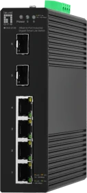 LevelOne IGS Hilbert Industrial Railmount Gigabit Smart Switch, 4x RJ-45, 2x SFP (IGS-2106 / 55053907101)
