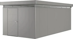 Biohort CasaNova 3x6 Gerätehaus Türanschlag links quarzgrau-metallic