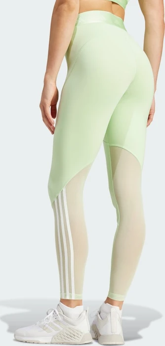 adidas Hyperglam Full-Length Hose lang semi green spark/white (Damen)