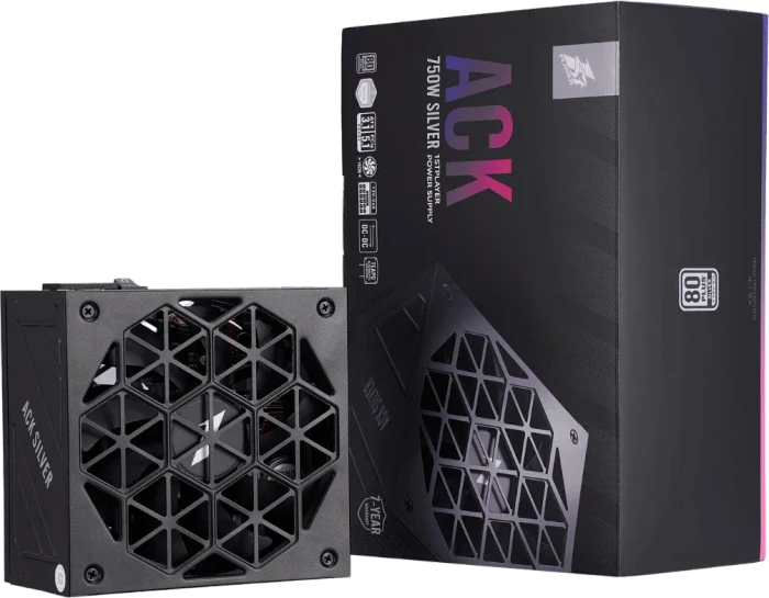 1st Player ACK Silver schwarz 750W, ATX 3.1