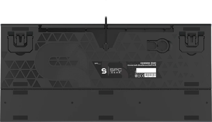 Endorfy SilentiumPC SPC Gear GK650K Omnis, LEDs RGB, Kailh BLUE, USB, DE