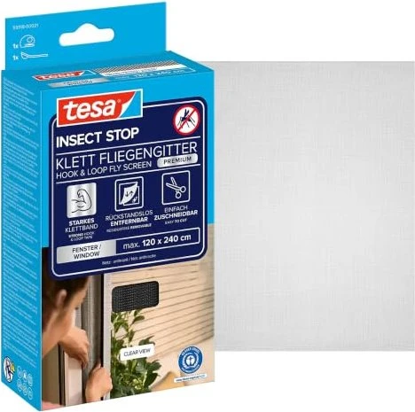 tesa Insect Stop Comfort Fliegengitter 120x240cm anthrazit