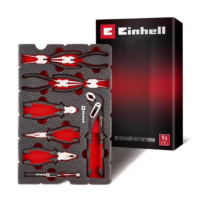 Einhell E-Case Inlay Zangen Handwerkzeugset, 9-tlg.